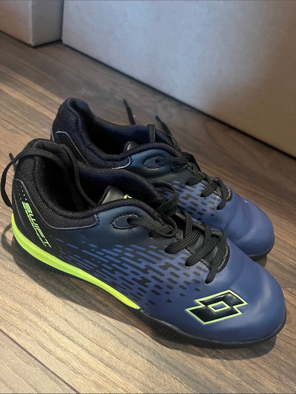 OTTO Kids Navy & Neon Green Athletic Sneakers